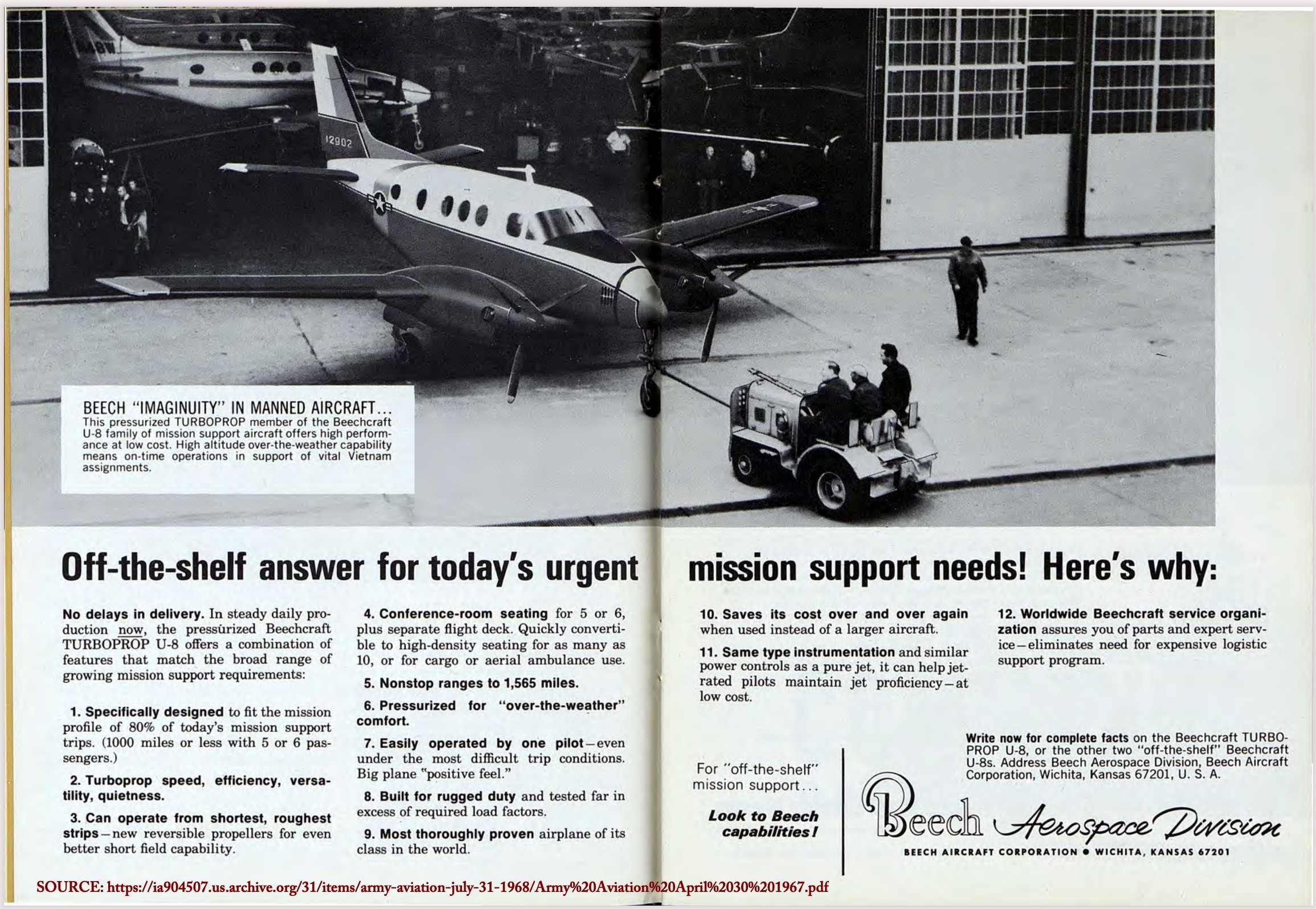 Army Aviation Magazine, Volumn 16, Number 4, page 10-11, 30 April 1967
