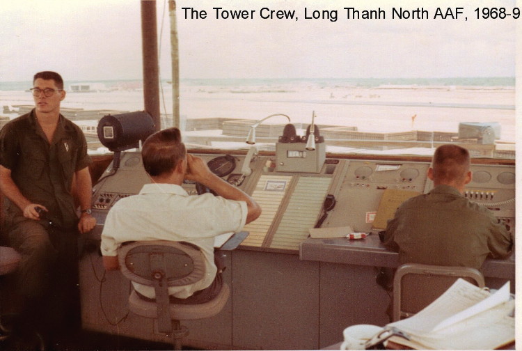 Tower personnel at the time. Don't know their names. Photo by Rich Hendrickson, CAC, 1968-69