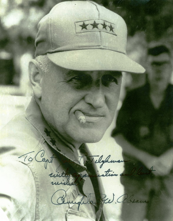 General Creighton Williams Abrams Jr. (September 15, 1914  September 4, 1974), Photo by Joe Tilghman